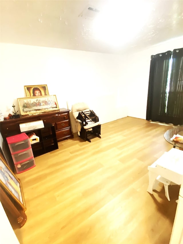 bedroom featuring light hardwood / wood-style flooring