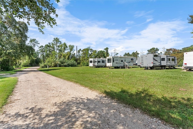 view of front of house with a front yard