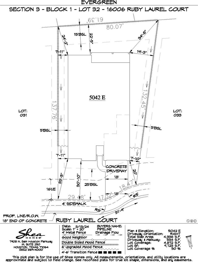 16006 Ruby Laurel Ct, Conroe, TX 77302 - survey map / technical document