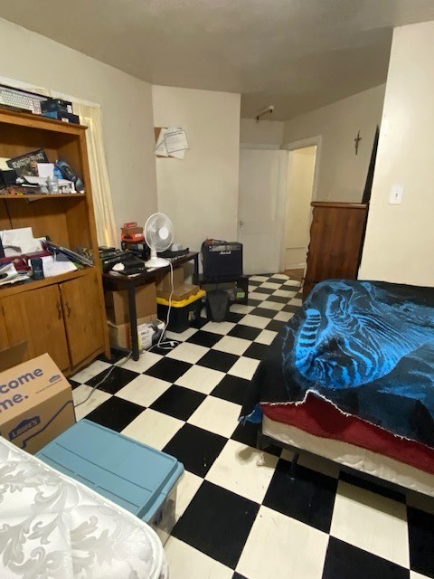 view of tiled bedroom