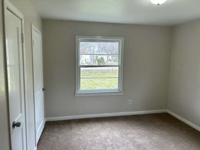 view of carpeted empty room