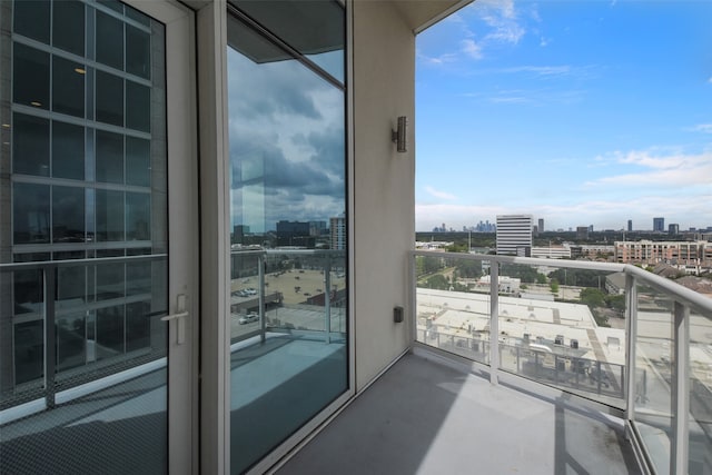 view of balcony