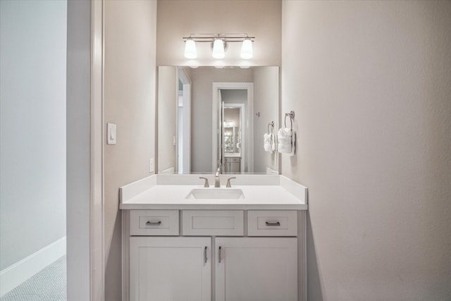 bathroom featuring vanity