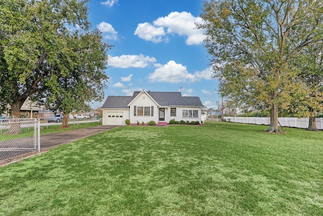 view of front of house with a front yard