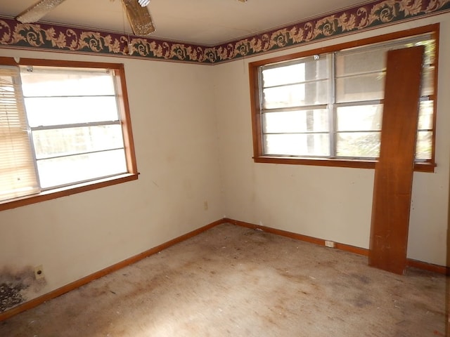 empty room with carpet floors