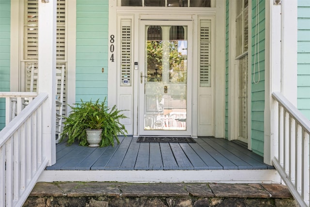 view of entrance to property