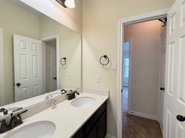 bathroom with vanity