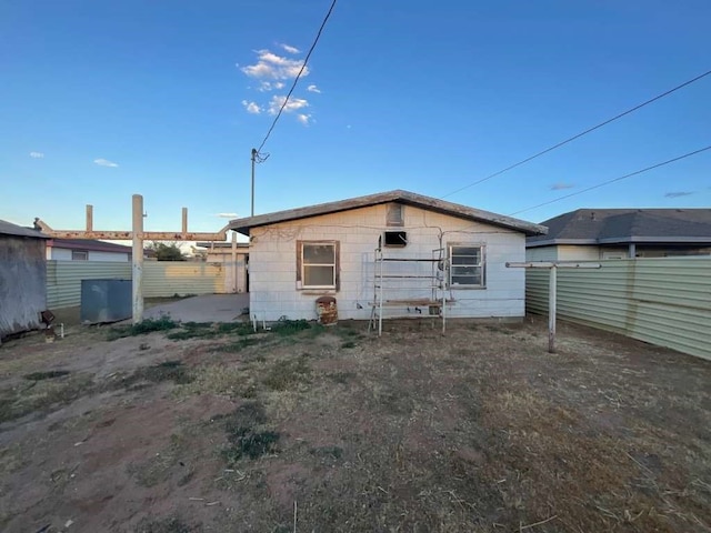 view of back of property