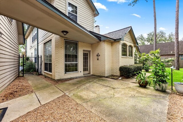 exterior space with a patio