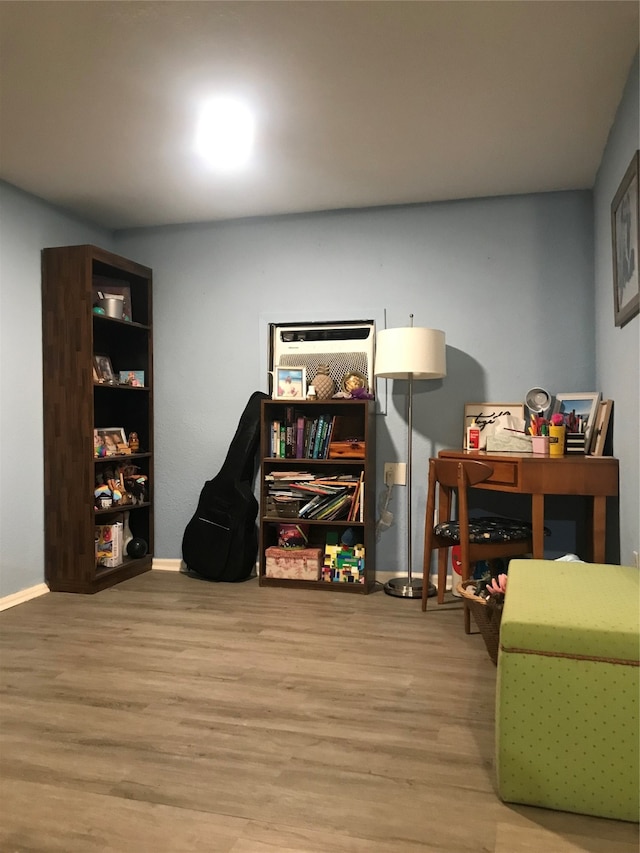 interior space featuring light wood-type flooring