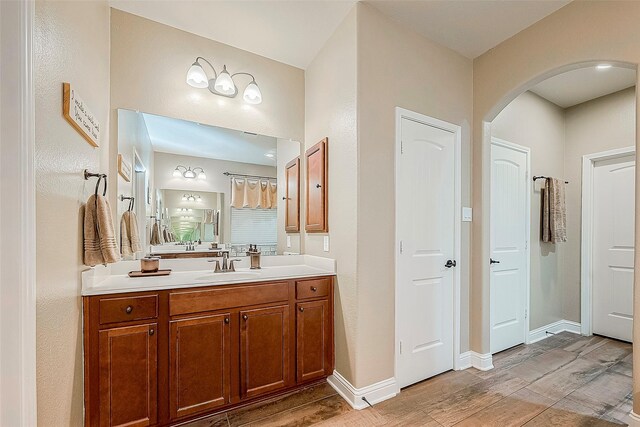 bathroom with vanity