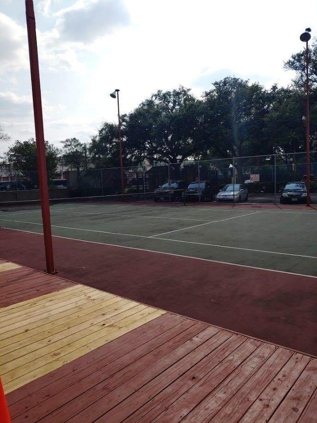 view of sport court