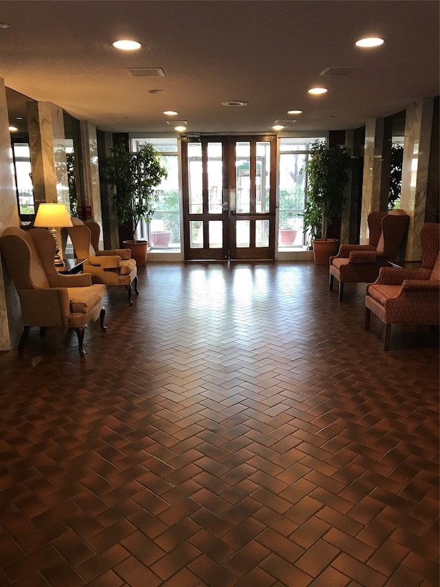 7510 Hornwood Dr Unit 201, Houston, TX 77036 - building lobby with recessed lighting