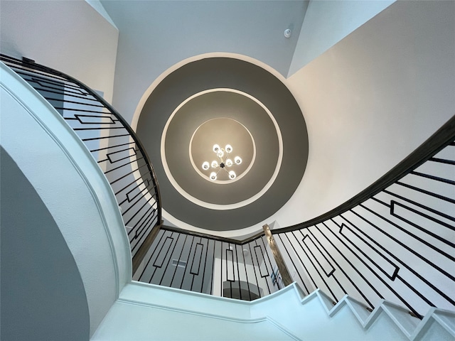 room details with a chandelier