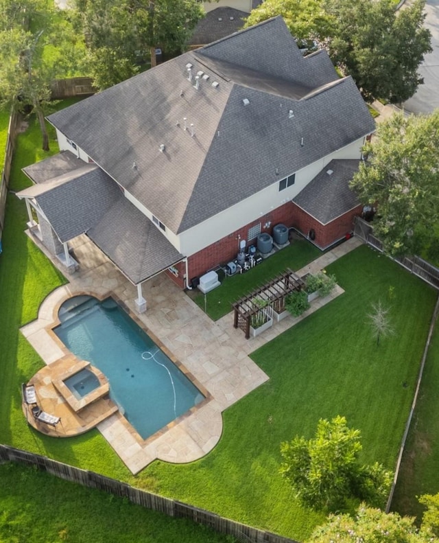 birds eye view of property