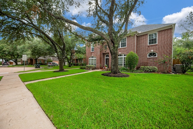 view of front of house with a front yard