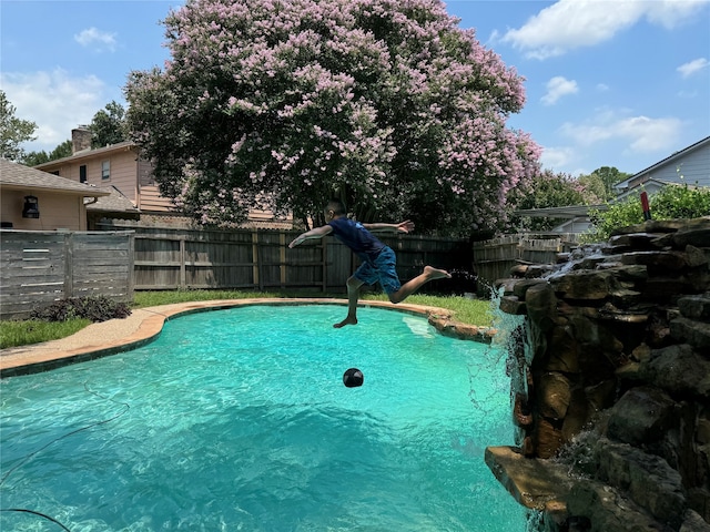 view of pool