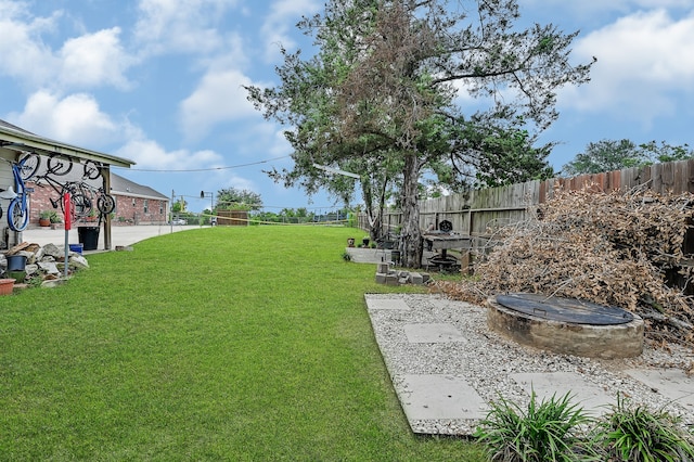 view of yard featuring a patio area