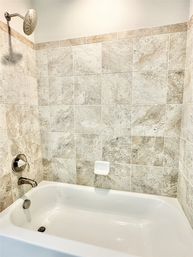 bathroom featuring bathtub / shower combination