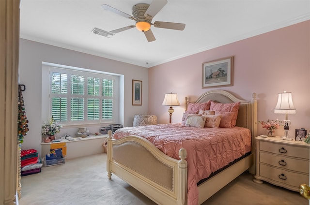 22222 Holly Creek Trl, Tomball, TX 77377 - carpeted bedroom with a ceiling fan
