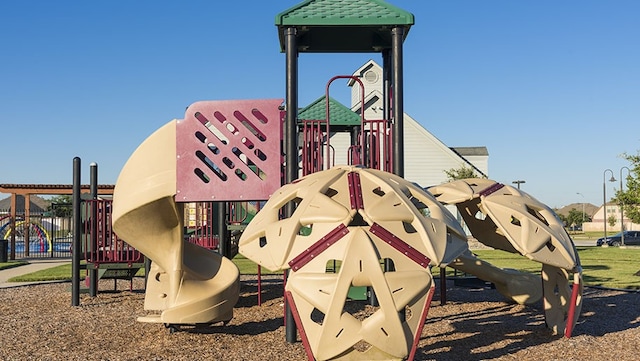 view of jungle gym