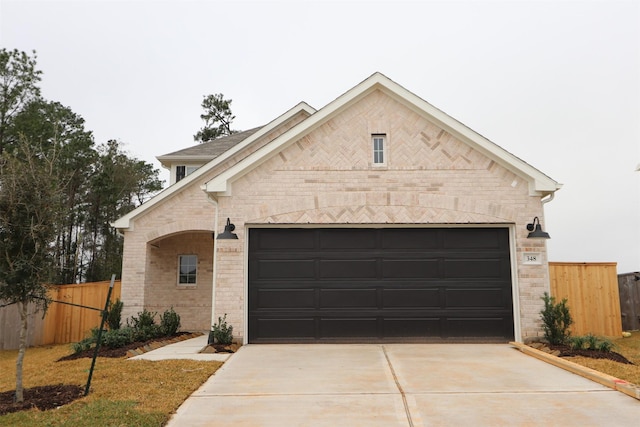 view of front of house featuring a garage