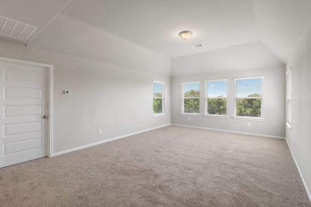 unfurnished room with carpet floors