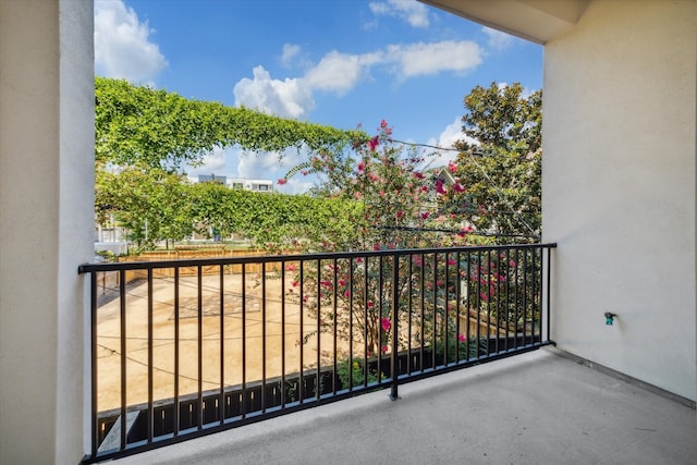 view of balcony