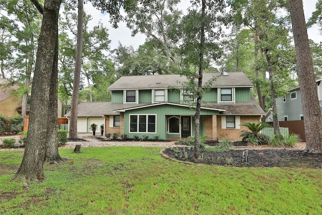 view of front of house featuring a front yard