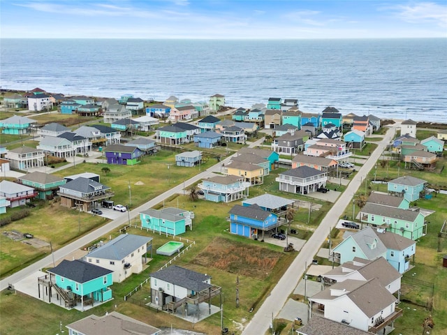962 Driftwood Dr, Crystal Beach, TX 77650 - aerial view with a water view and a residential view