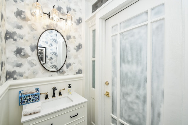 bathroom with vanity