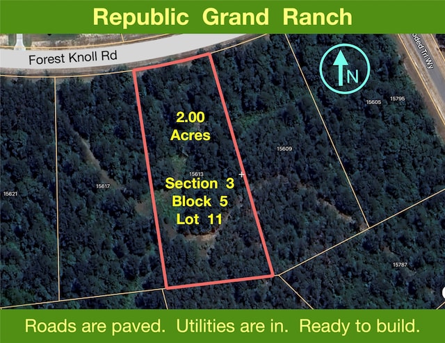 15613 Forest Knoll Rd, Willis TX, 77378 land for sale