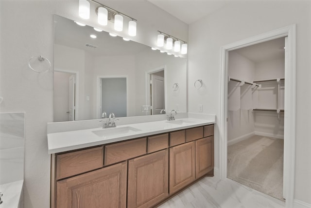 bathroom with vanity