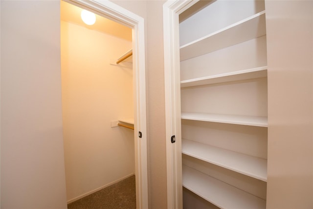 view of closet