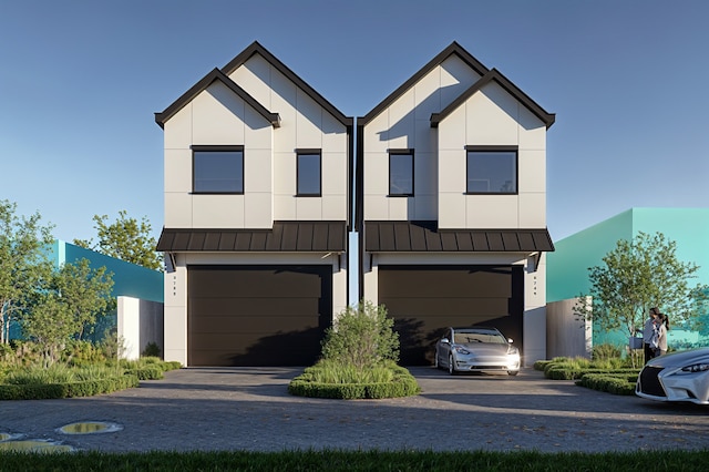 view of front of house featuring a garage