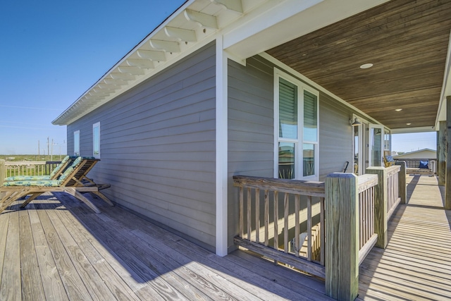 view of wooden terrace