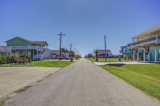 view of street featuring a residential view