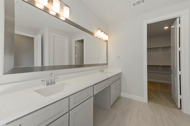 bathroom featuring vanity