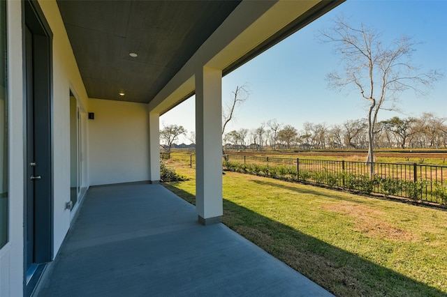 9931 Hunters Run Dr, Missouri City, TX 77459 - view of patio / terrace featuring a rural view