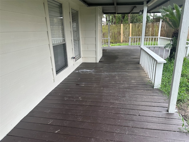 view of deck