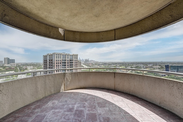 view of balcony