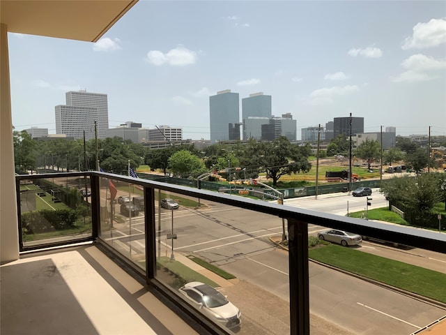 view of balcony