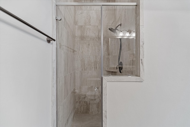 bathroom with an enclosed shower