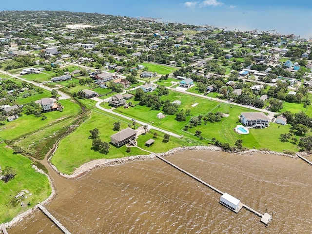 drone / aerial view with a residential view