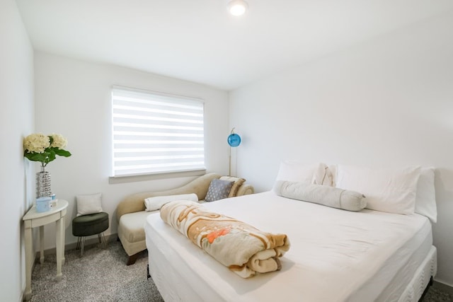 bedroom featuring carpet