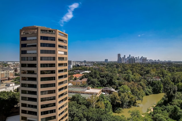 exterior space with a city view