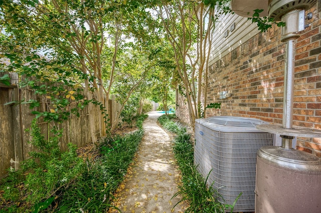 view of yard with cooling unit