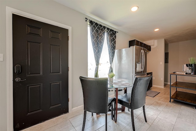 1585 Rd 5734, Cleveland, TX 77327 - dining space with recessed lighting, baseboards, and light wood finished floors