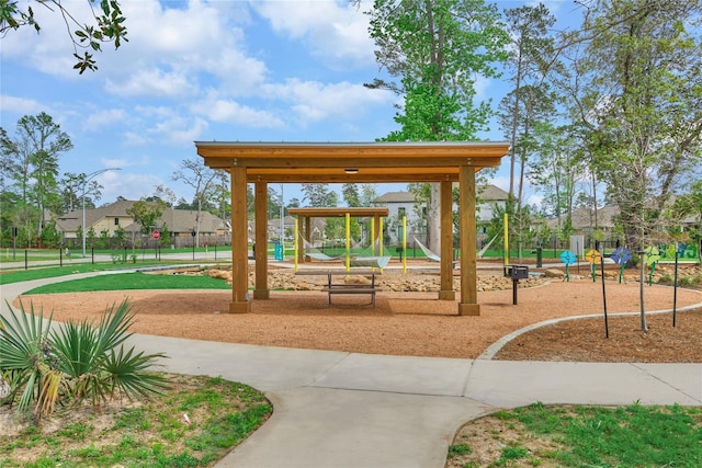 view of home's community with playground community