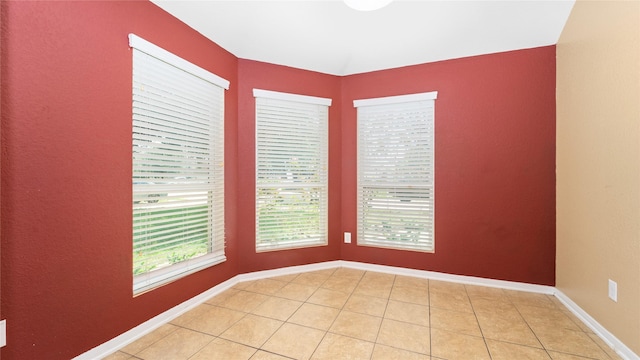 view of tiled spare room